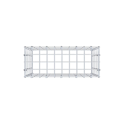 Monteret gabion type 3 50 cm x 40 cm x 20 cm (L x H x D), maskestørrelse 5 cm x 10 cm, C-ring