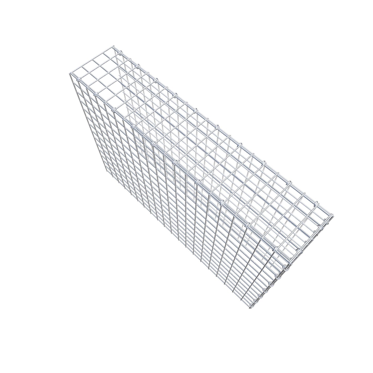 Opzetpaal type 4 100 cm x 70 cm x 20 cm (L x H x D), maaswijdte 5 cm x 5 cm, C-ring