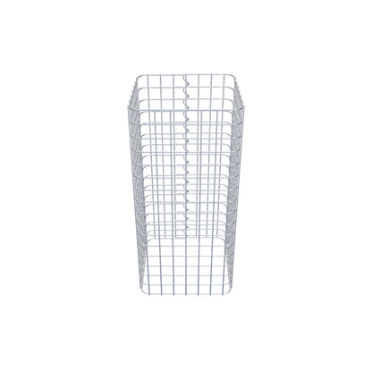 Gabionensäule eckig 37 cm x 37 cm, 80 cm Höhe, MW 5 cm x 5 cm