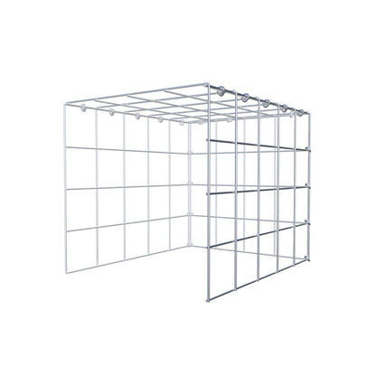 Gabbione aggiuntivo tipo 4 50 cm x 40 cm x 40 cm (L x H x P), maglia 10 cm x 10 cm, anello a C