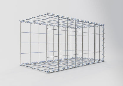 Anbaugabione Typ 2 80 cm x 40 cm x 40 cm (L x H x T), Maschenweite 10 cm x 10 cm, Spirale