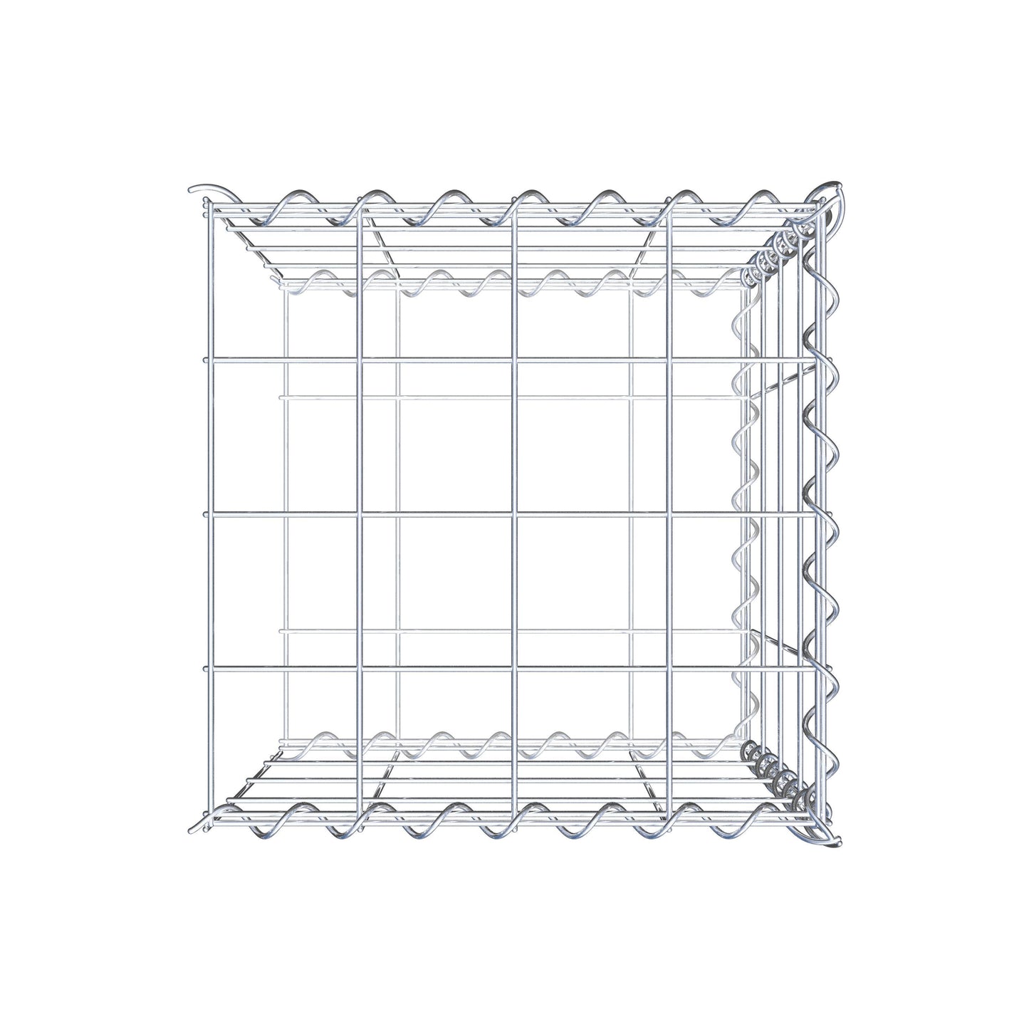 Gavión complementario tipo 2 40 cm x 40 cm x 40 cm (L x A x P), malla 10 cm x 10 cm, espiral