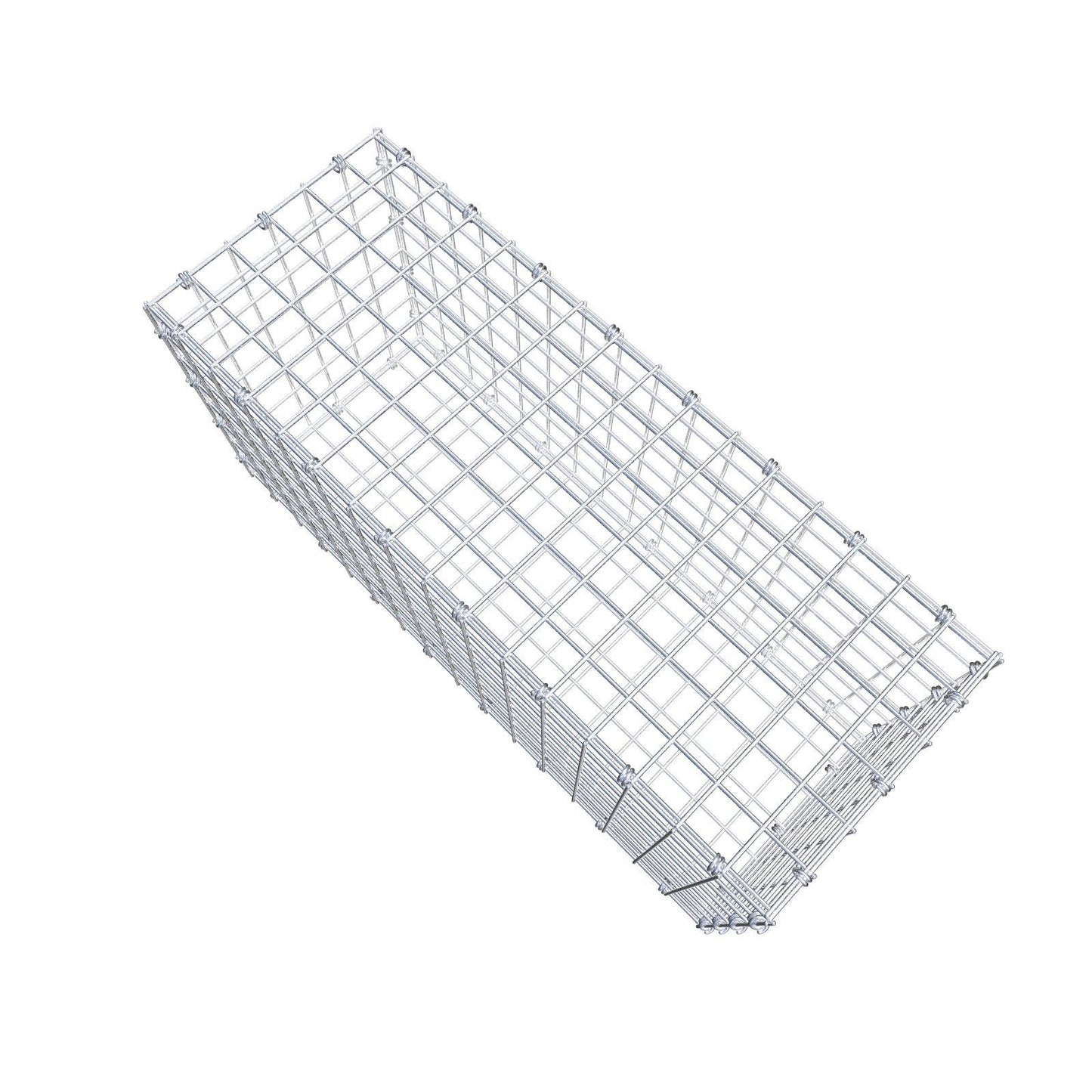 Gabião 80 cm x 40 cm x 30 cm (C x A x P), malhagem 5 x 5 cm, anel espiral