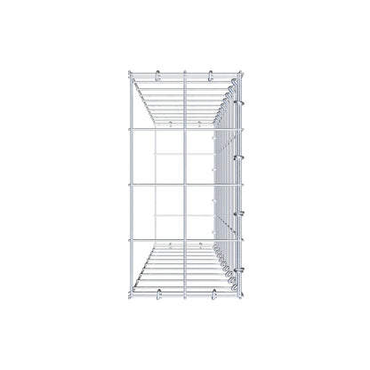 Fourche rapportée type 2 100 cm x 20 cm x 40 cm (L x H x P), mailles 10 cm x 10 cm, anneau C