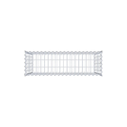 Gabion 100 cm x 70 cm x 30 cm (L x H x D), maskestørrelse 5 cm x 10 cm, spiral