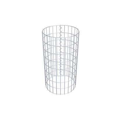Colonna gabbionata rotonda 42 cm di diametro, 80 cm di altezza, maglia 5 cm x 10 cm