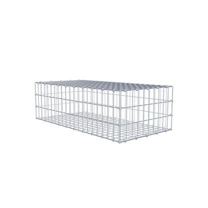 Gabion 100 cm x 30 cm x 50 cm (L x H x D), maskstorlek 5 cm x 10 cm, C-ring