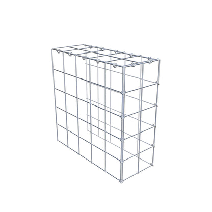 Gabbione aggiuntivo tipo 4 50 cm x 50 cm x 20 cm (L x H x P), maglia 10 cm x 10 cm, anello a C