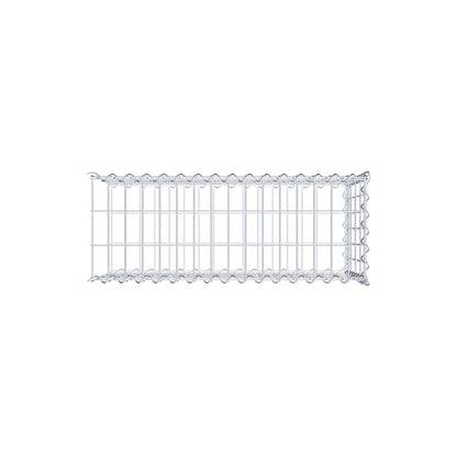 Anbaugabione Typ 2 80 cm x 40 cm x 30 cm (L x H x T), Maschenweite 5 cm x 10 cm, Spirale