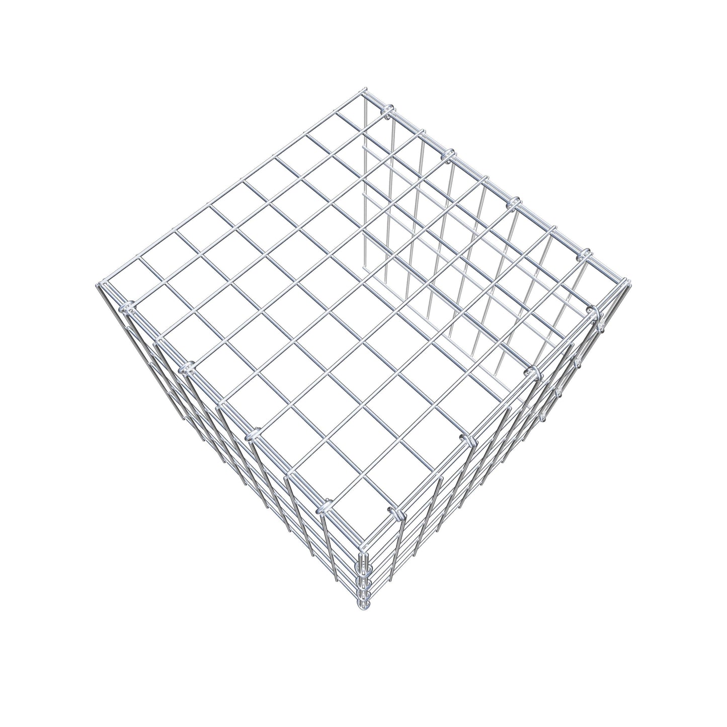Gabião Tipo 4 40 cm x 40 cm x 40 cm (C x A x P), malhagem 5 cm x 10 cm, anel C