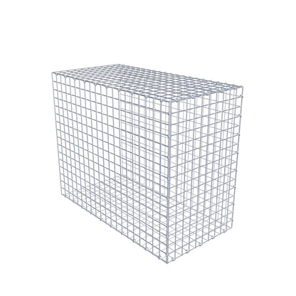 Opbouw schanskorf type 2 100 cm x 80 cm x 50 cm (L x H x D), maaswijdte 5 cm x 5 cm, C-ring
