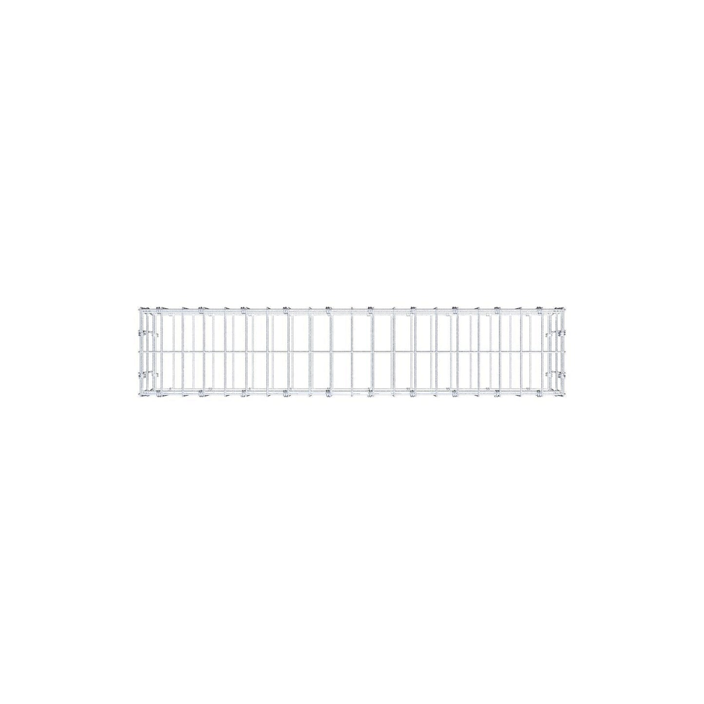 Gabion 100 cm x 20 cm x 20 cm (L x H x P), mailles 5 x 10 cm, anneau en spirale