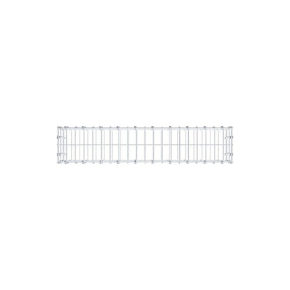 Gabion 100 cm x 20 cm x 20 cm (L x H x P), mailles 5 x 10 cm, anneau en spirale