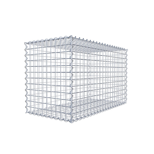 Gabione 100 cm x 60 cm x 50 cm (L x H x T), Maschenweite 5 cm x 5 cm, Spirale