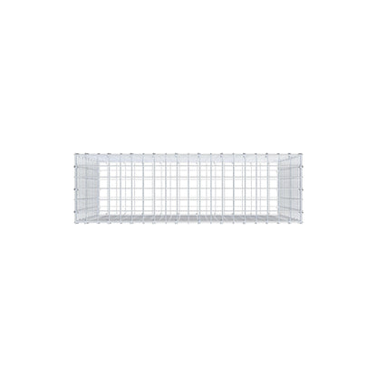Gabion 100 cm x 80 cm x 30 cm (L x H x P), mailles 5 cm x 5 cm, anneau en C