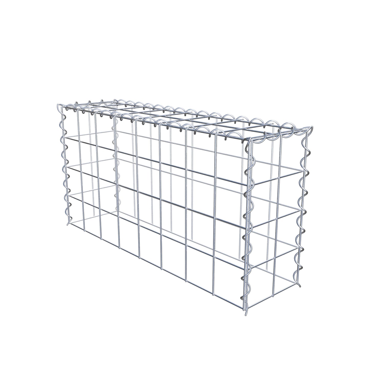 Gavión adicional tipo 3 80 cm x 40 cm x 20 cm (L x A x P), malla 10 cm x 10 cm, en espiral