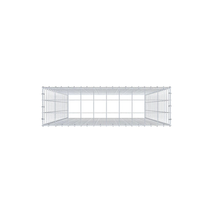 Mounted gabion type 3 200 cm x 100 cm x 30 cm (L x H x D), mesh size 10 cm x 10 cm, C-ring