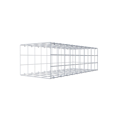 Monteret gabion type 2 100 cm x 30 cm x 40 cm (L x H x D), maskestørrelse 10 cm x 10 cm, C-ring