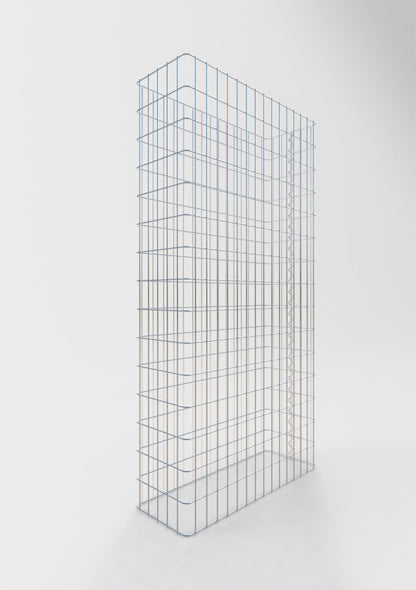 Valla de gaviones longitud 77 cm, altura 160 cm, profundidad 27 cm, malla 5 x 10 cm