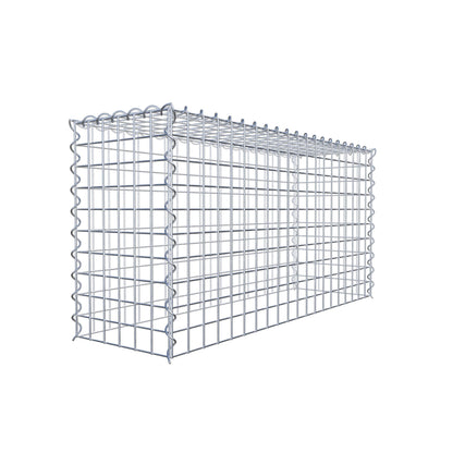 Aangegroeide schanskorf type 3 100 cm x 50 cm x 30 cm (L x H x D), maaswijdte 5 cm x 5 cm, spiraal