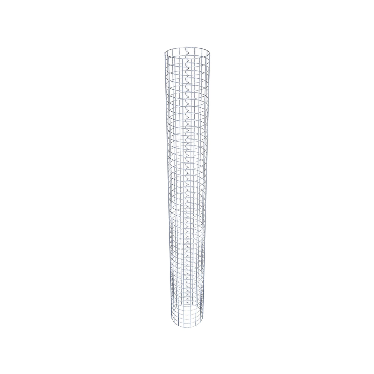Colonna gabbionata rotonda 27 cm di diametro, 230 cm di altezza, maglia 5 cm x 5 cm