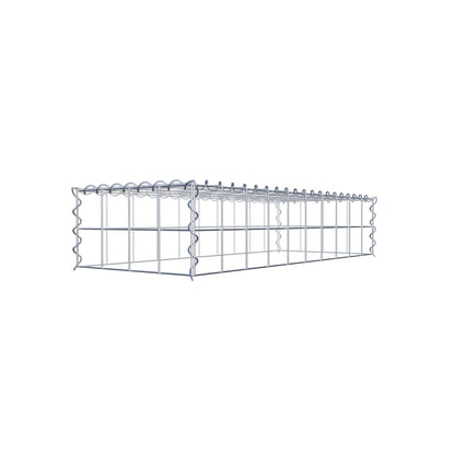 Extra gabion typ 3 100 cm x 20 cm x 40 cm (L x H x D), maskstorlek 10 cm x 10 cm, spiral