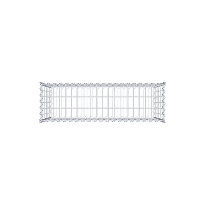 Gabião 100 cm x 60 cm x 30 cm (C x A x P), malhagem 5 cm x 10 cm, espiral