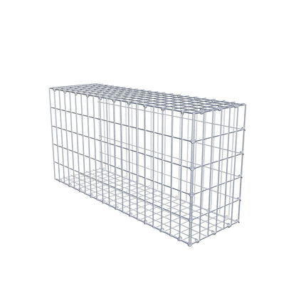 Opzetpaal type 2 100 cm x 50 cm x 30 cm, maaswijdte 5 cm x 10 cm, C-ring