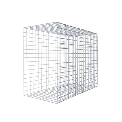 Opbouw schanskorf type 2 100 cm x 80 cm x 50 cm (L x H x D), maaswijdte 5 cm x 5 cm, C-ring