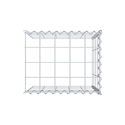 Gabion rapporté type 4 50 cm x 40 cm x 40 cm (L x H x P), mailles 10 cm x 10 cm, spirale