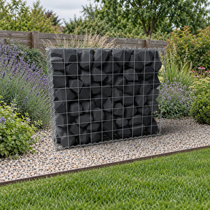 Gabion 100 cm x 80 cm x 20 cm (L x H x P), mailles 10 cm x 10 cm, spirale