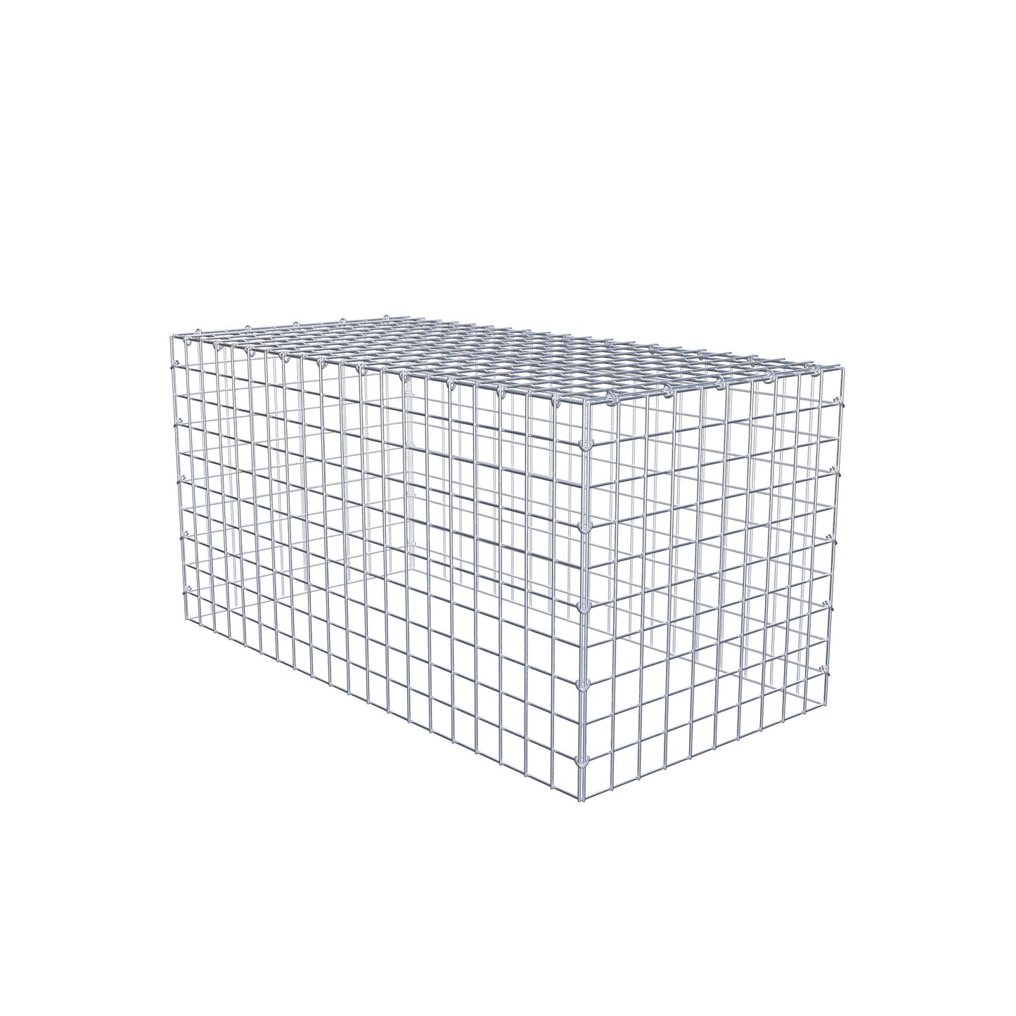 Gabião Tipo 3 100 cm x 50 cm x 50 cm (C x A x P), malhagem 5 cm x 5 cm, anel C