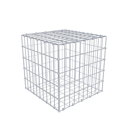 Gabião 50 cm x 50 cm x 50 cm (C x A x P), malhagem 5 x 10 cm, anel espiral