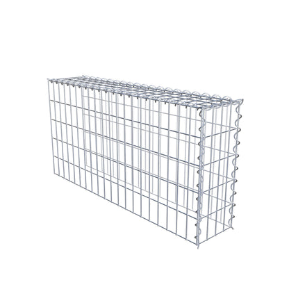 Gabião Tipo 4 100 cm x 50 cm x 20 cm (C x A x P), malhagem 5 cm x 10 cm, espiral