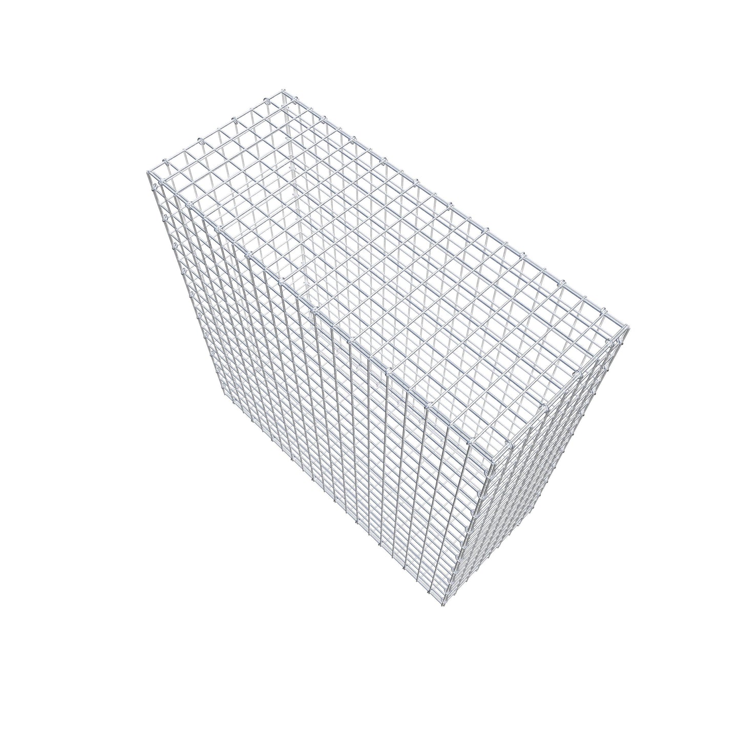 Gabião 100 cm x 100 cm x 40 cm (C x A x P), malhagem 5 cm x 5 cm, anel C