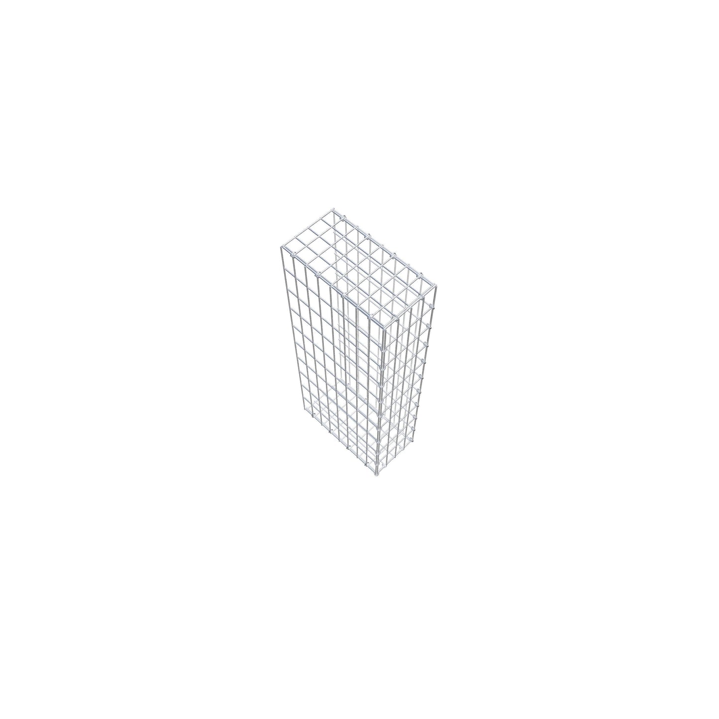 Monteret gabion type 2 100 cm x 40 cm x 20 cm, maskestørrelse 5 cm x 10 cm, C-ring