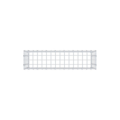 Monteret gabion type 3 80 cm x 40 cm x 20 cm (L x H x D), maskestørrelse 5 cm x 10 cm, C-ring